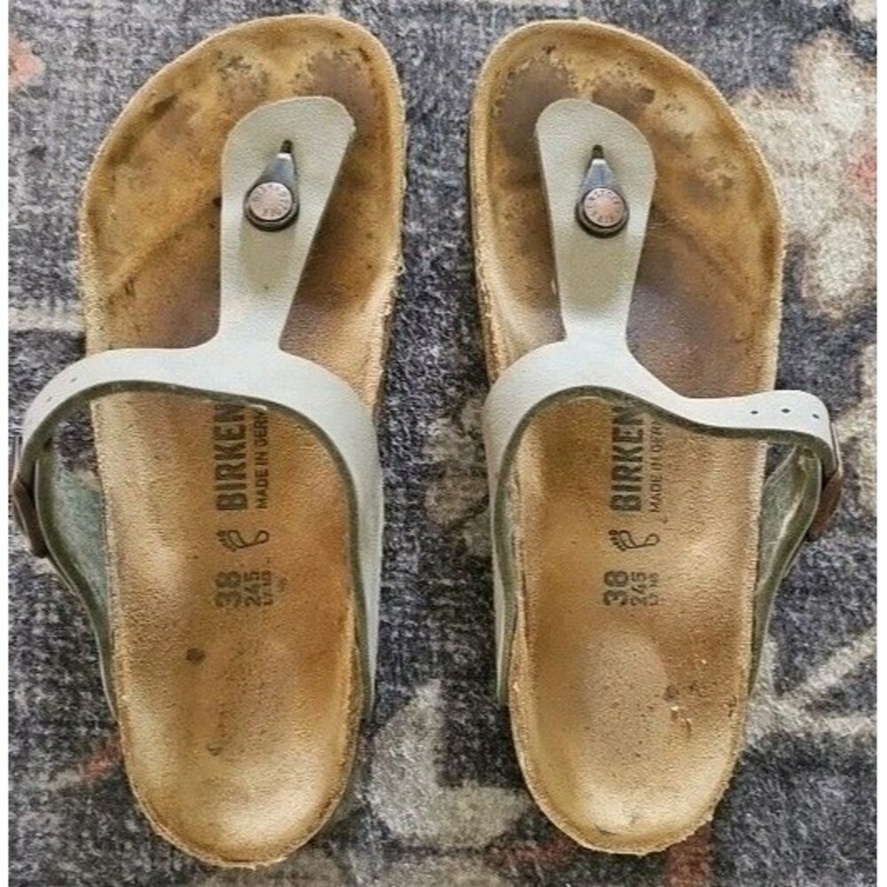 Birkenstock Gizeh Big Buckle Dove Toup Size 38 W 7 M 5